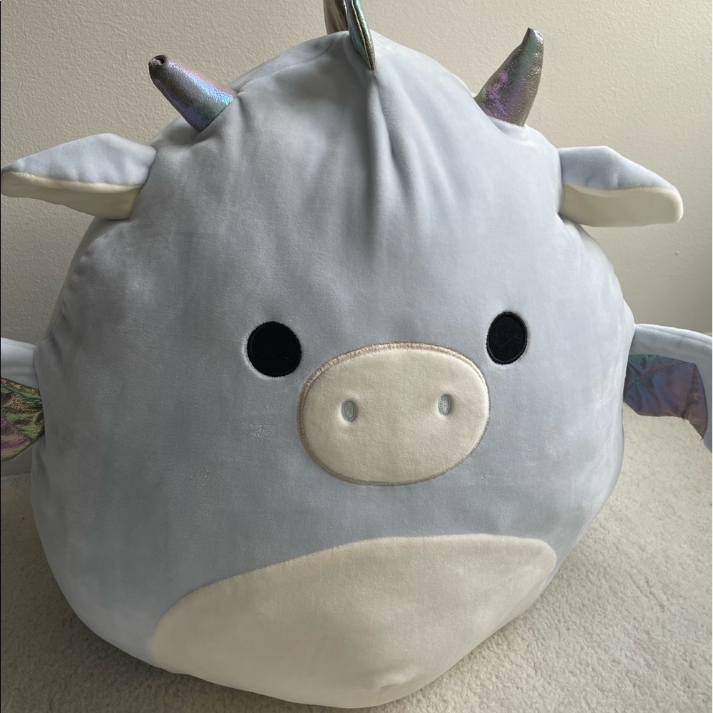 OFFICIAL SQUISHMALLOW BLUE/WHITE DRAGON - ORIGINAL SQUAD